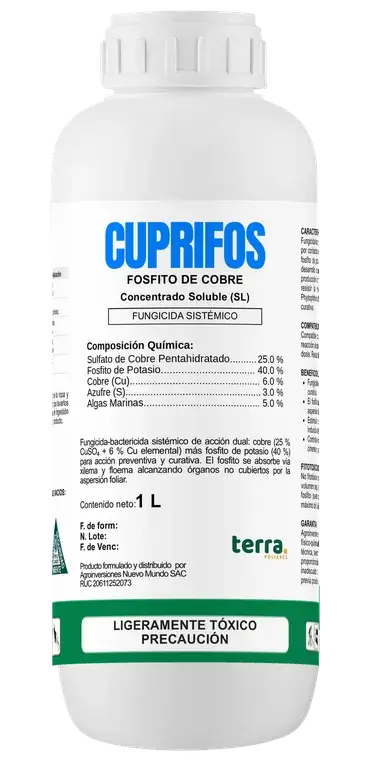 Botella de CUPRIFOS
