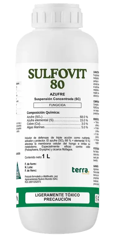 Botella de SULFOVIT 80