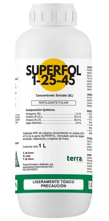 Botella de SUPERFOL 1-25-45